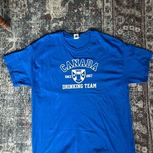 Gildan Blue Drinking Team T-Shirt